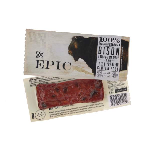 EPIC Bison Bacon-Cranberry Bar