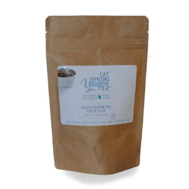 Black Yaupon Tea, 2oz Loose Leaf Pouch