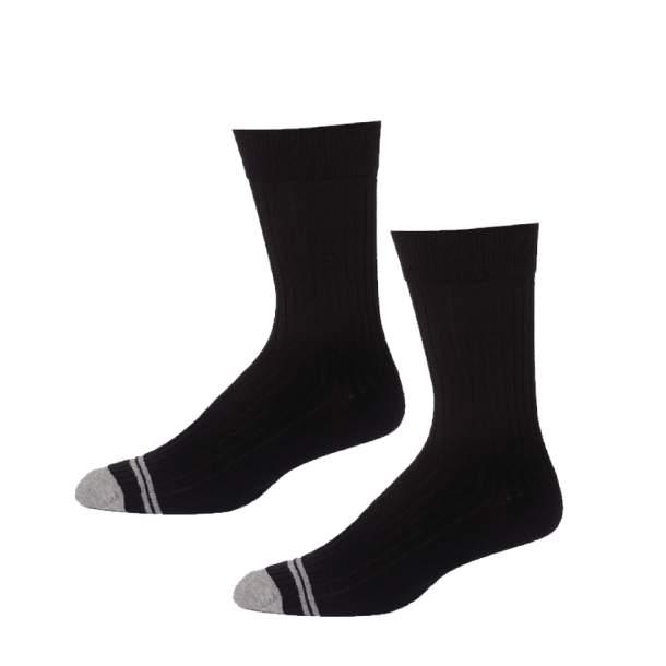 Mens Black Everyday Crew Sock