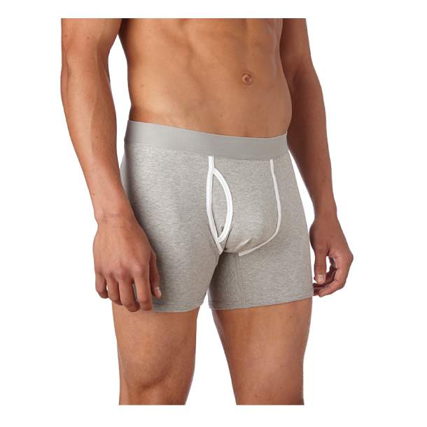 Mens Everyday Heather Gray Boxer Briefs L