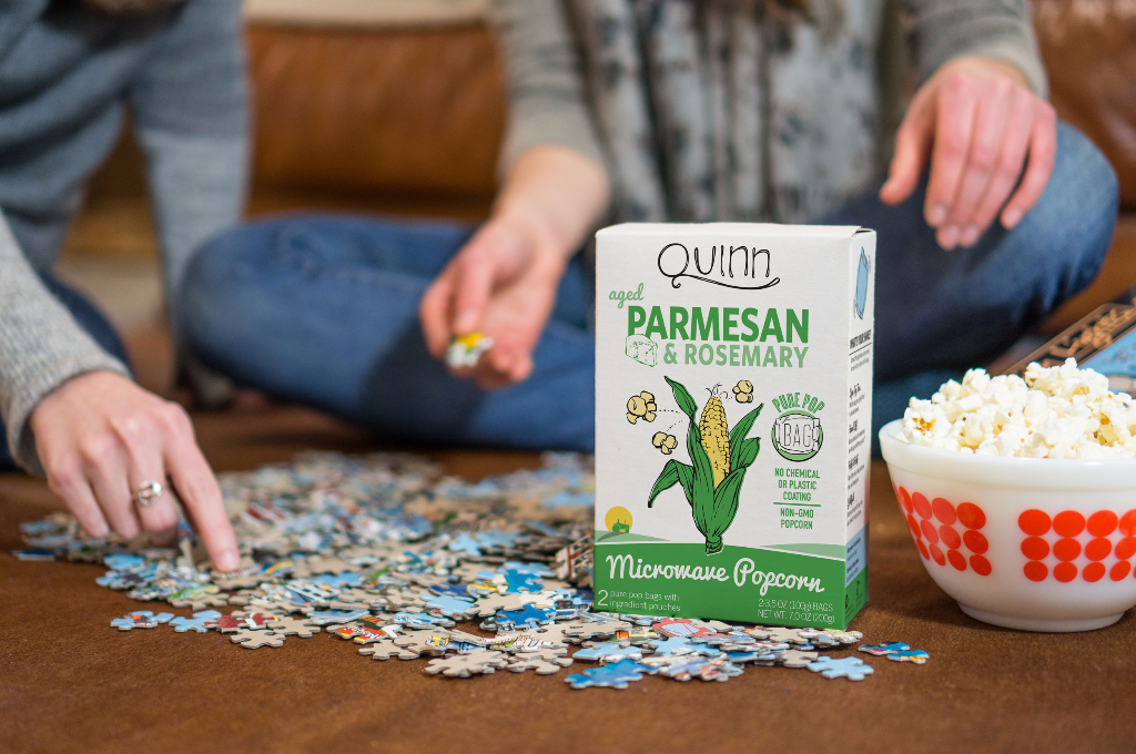 Parmesan & Rosemary Microwave Popcorn