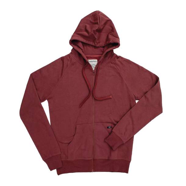 Mens Organic Cotton Full Zip Redwood Hoodie L